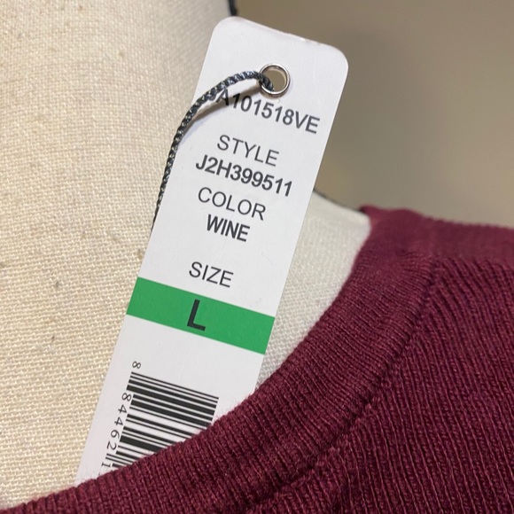 Joseph A. Wine Maroon Crewneck Pullover Sweater - Picture 8 of 9